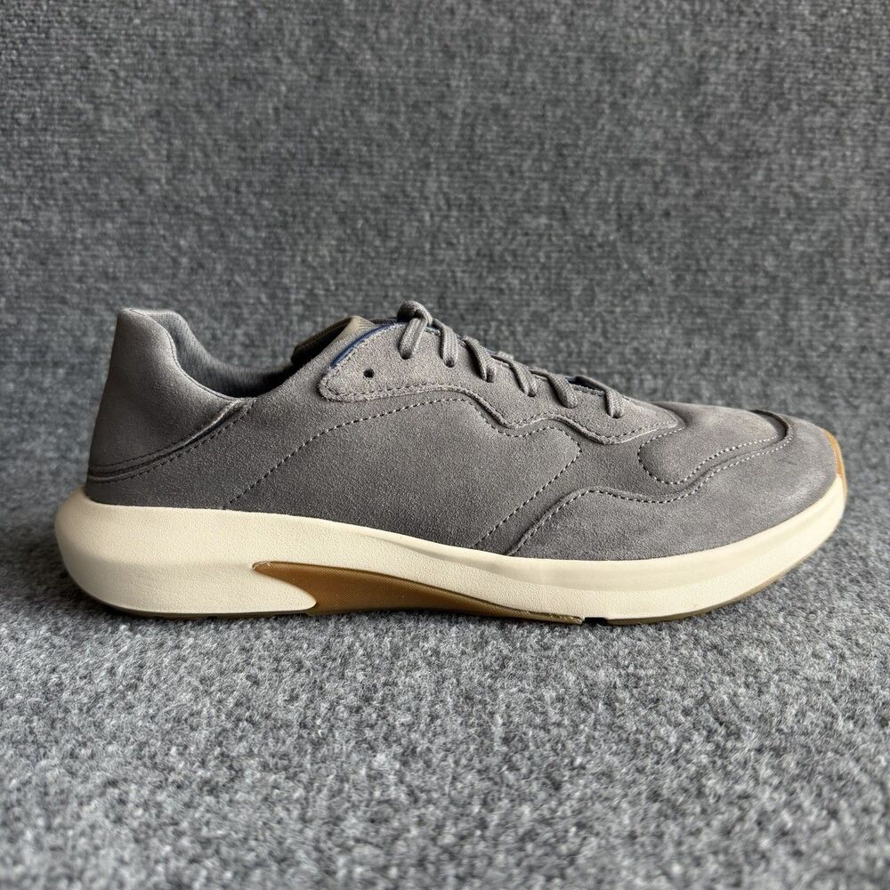 OluKai Koheo Gray Suede Sneakers Men’s Size 10 Comfort Lifestyle Shoes